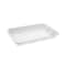 Pactiv Supermarket Tray, No 4D 1-Compartment, 9.5 x 7 x 1.25, White, PK500 0TF104D10000 - alternate 1
